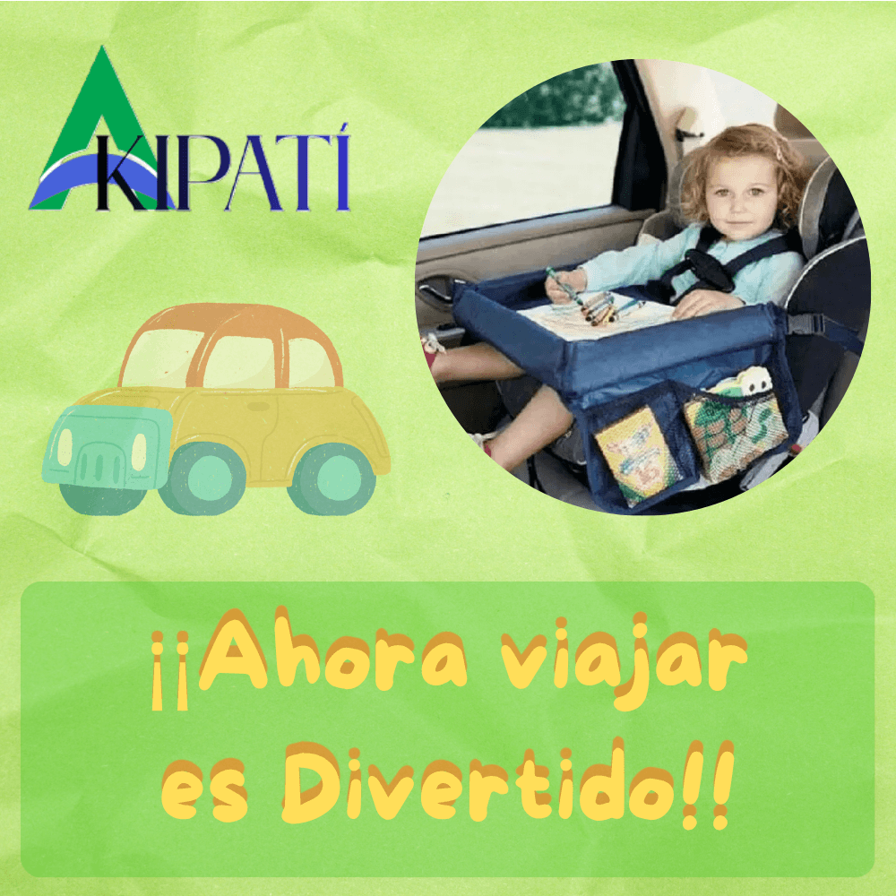 Mesa tipo bandeja para viajes niños