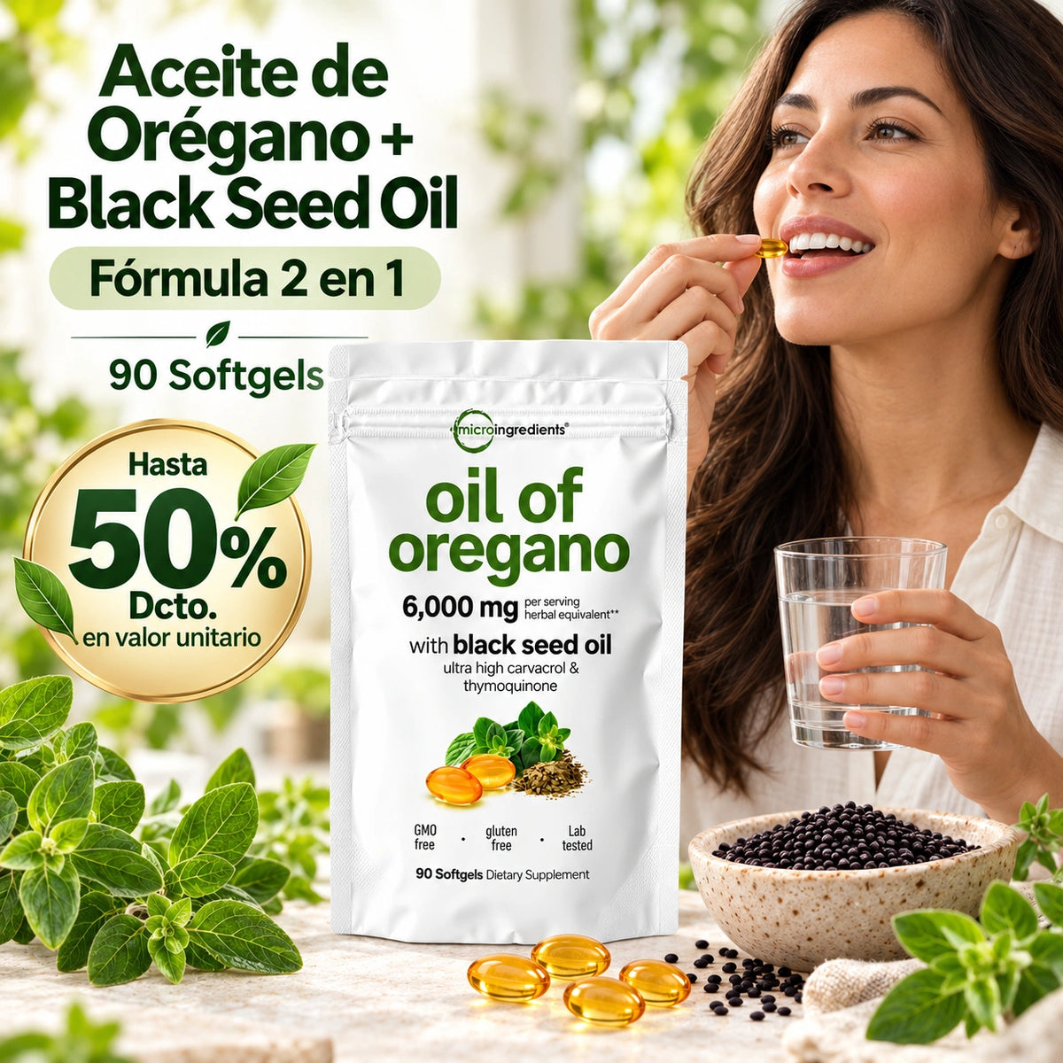 OIL OF OREGANO hasta 50% Dcto.