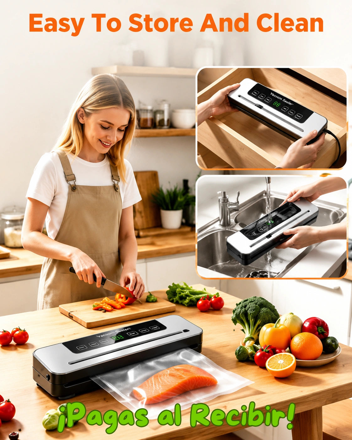 Máquina Selladora al Vacío para Alimentos