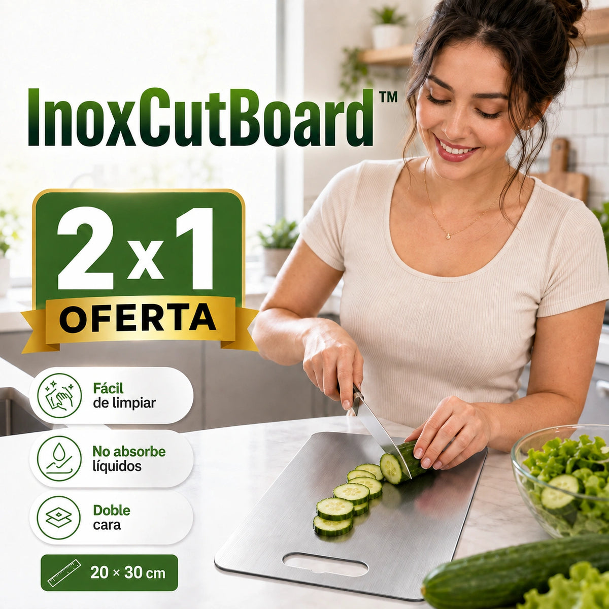 InoxCutBoard  (20X30 cm)