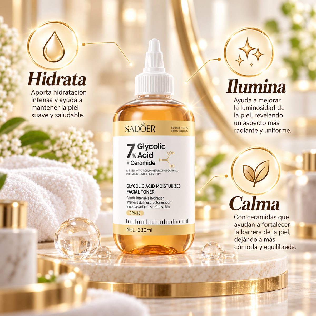 Acido Glicolico 7% + Ceramida Hasta 50% OFF
