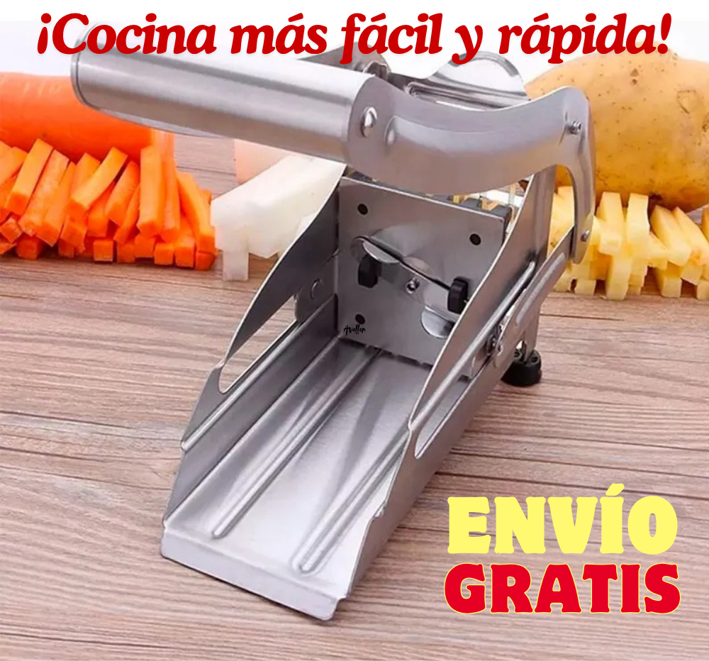 Cortador Papas Fritas De Acero Manual
