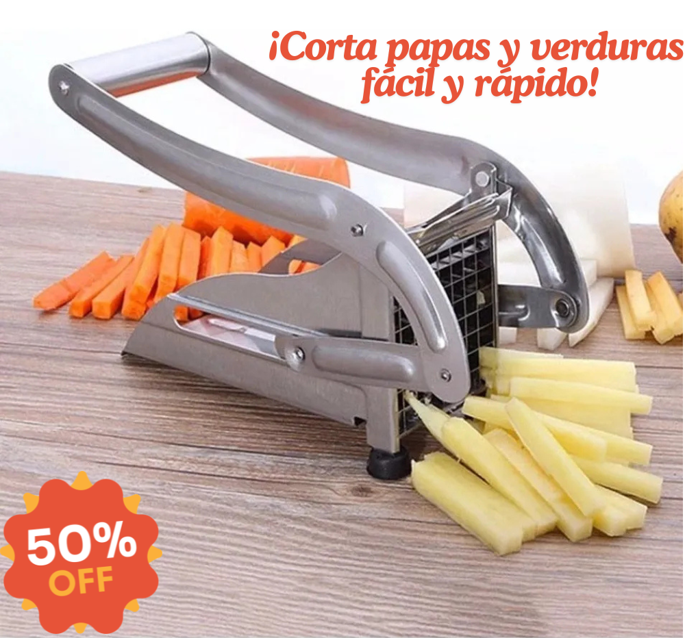 Cortador Papas Fritas De Acero Manual