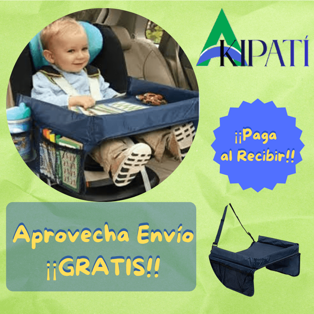 Mesa tipo bandeja para viajes niños