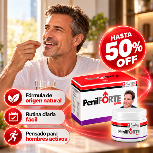 PenilForte Potenciador Masculino Natural 30 capsulas Hasta 50% OFF