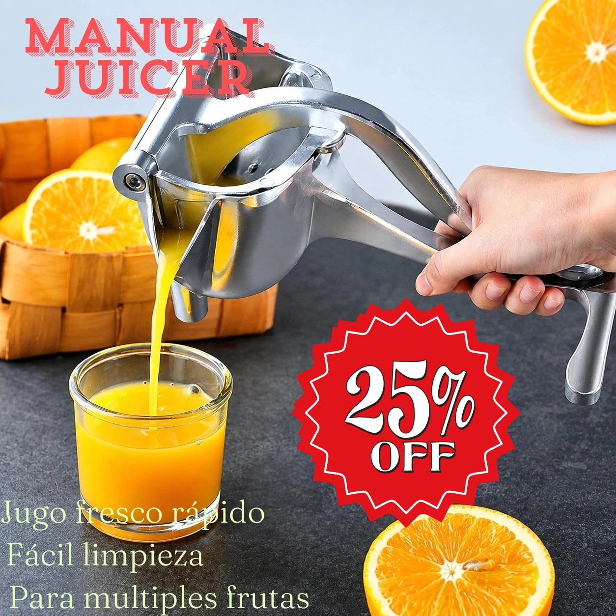 Exprimidor de jugos manual
