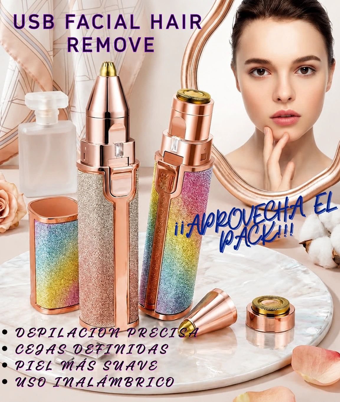 Depiladora Facial 2 en 1